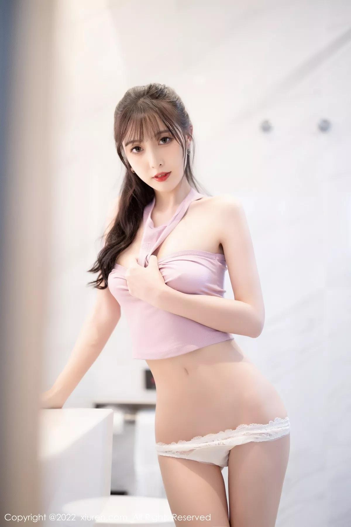 秀人集.com_[XiuRen秀人网]No.5622_模特林星阑性感淡紫真空上衣配白短裙秀曼妙身姿迷人诱惑写真82P