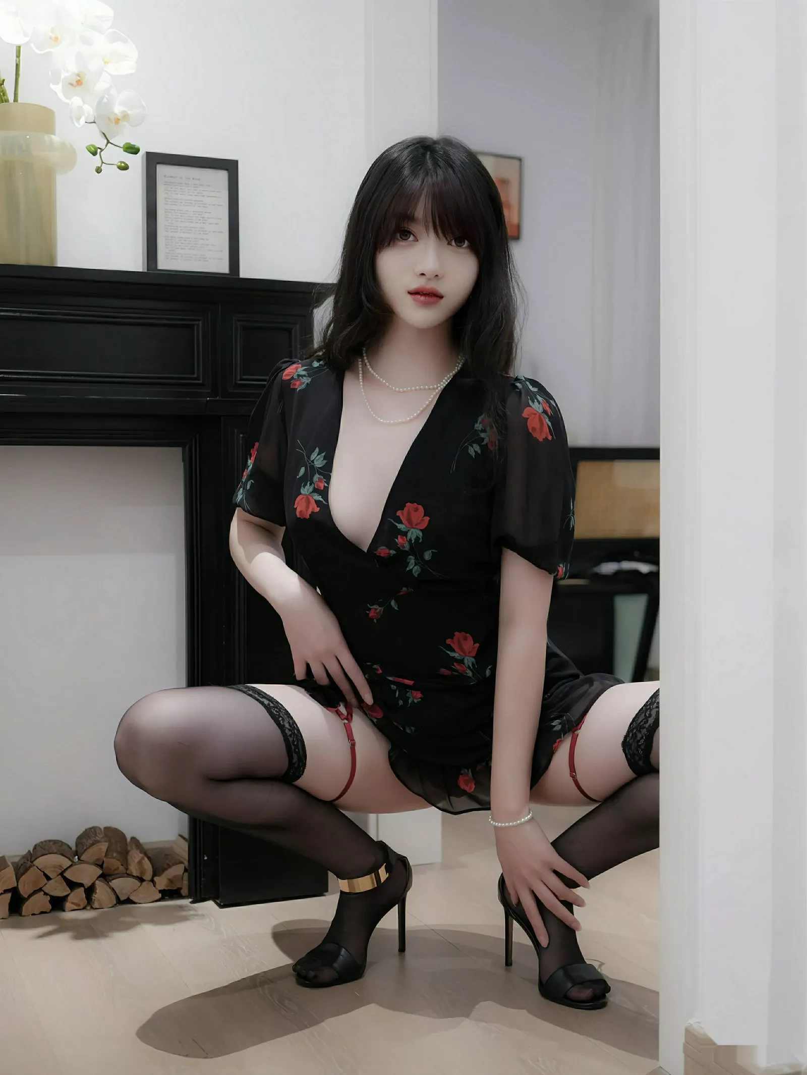 秀人集.com_[XiuRen秀人网]No.10586_模特白露lulu性感玫瑰黑裙露情趣内衣配黑丝袜秀曼妙身姿诱惑写真84P