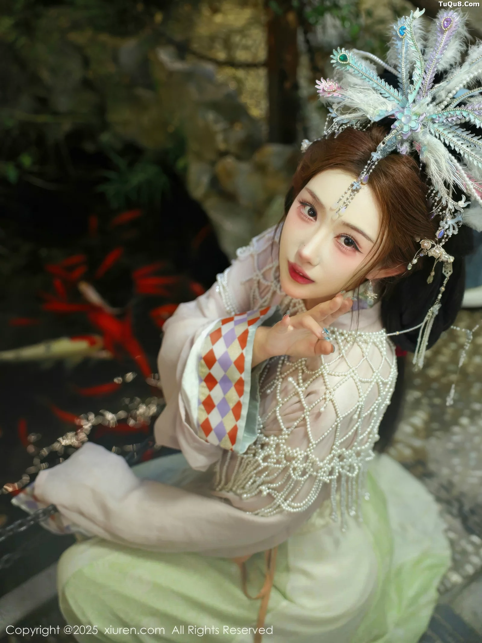 秀人集.com_[XiuRen秀人网]No.10736_模特金允希Yuki性感浅色古装薄纱服饰秀丰腴身材迷人诱惑写真80P