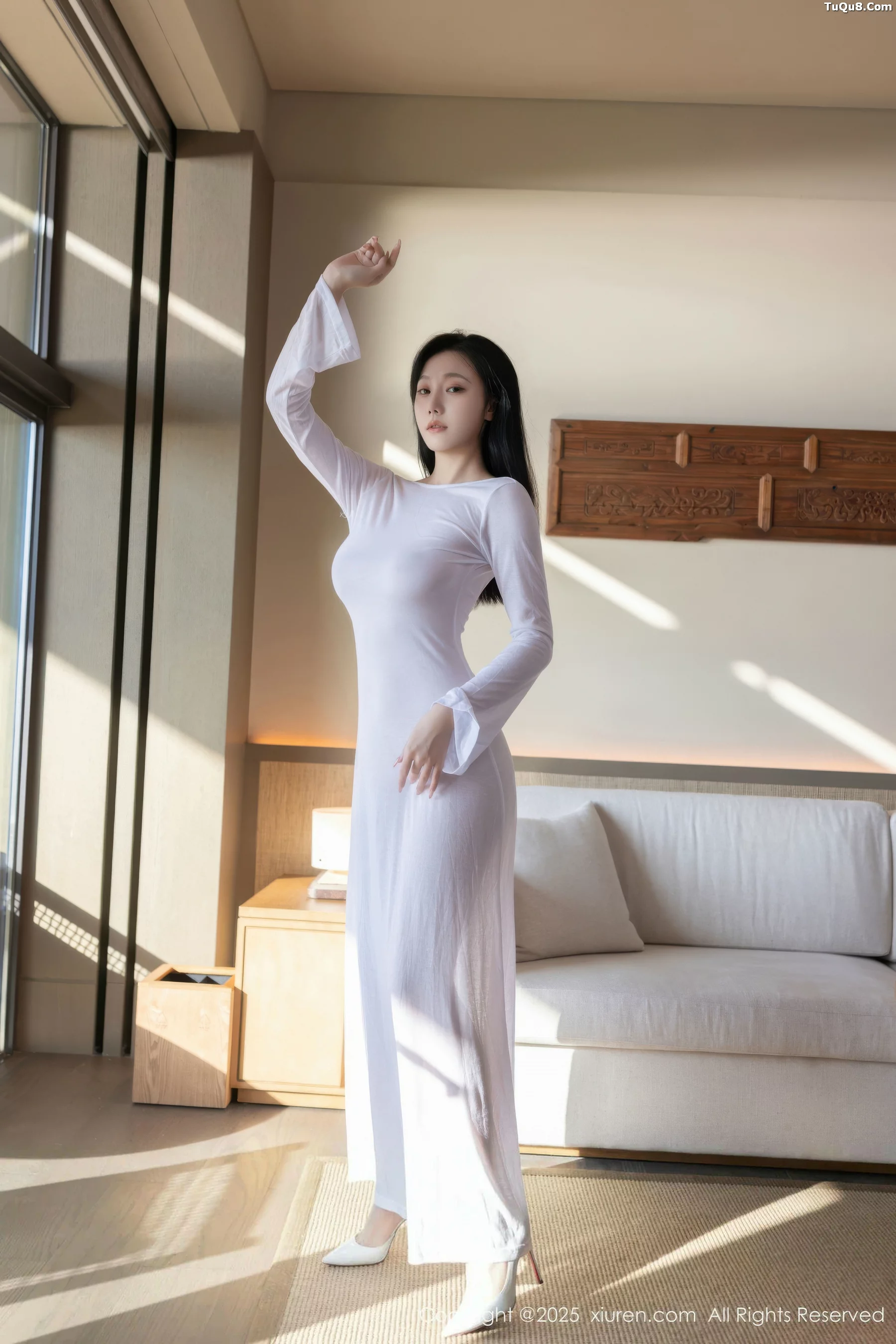 秀人集.com_[XiuRen秀人网]No.10747_模特安然anran性感白色连衣长裙配超薄肉色秀曼妙身姿诱惑写真80P