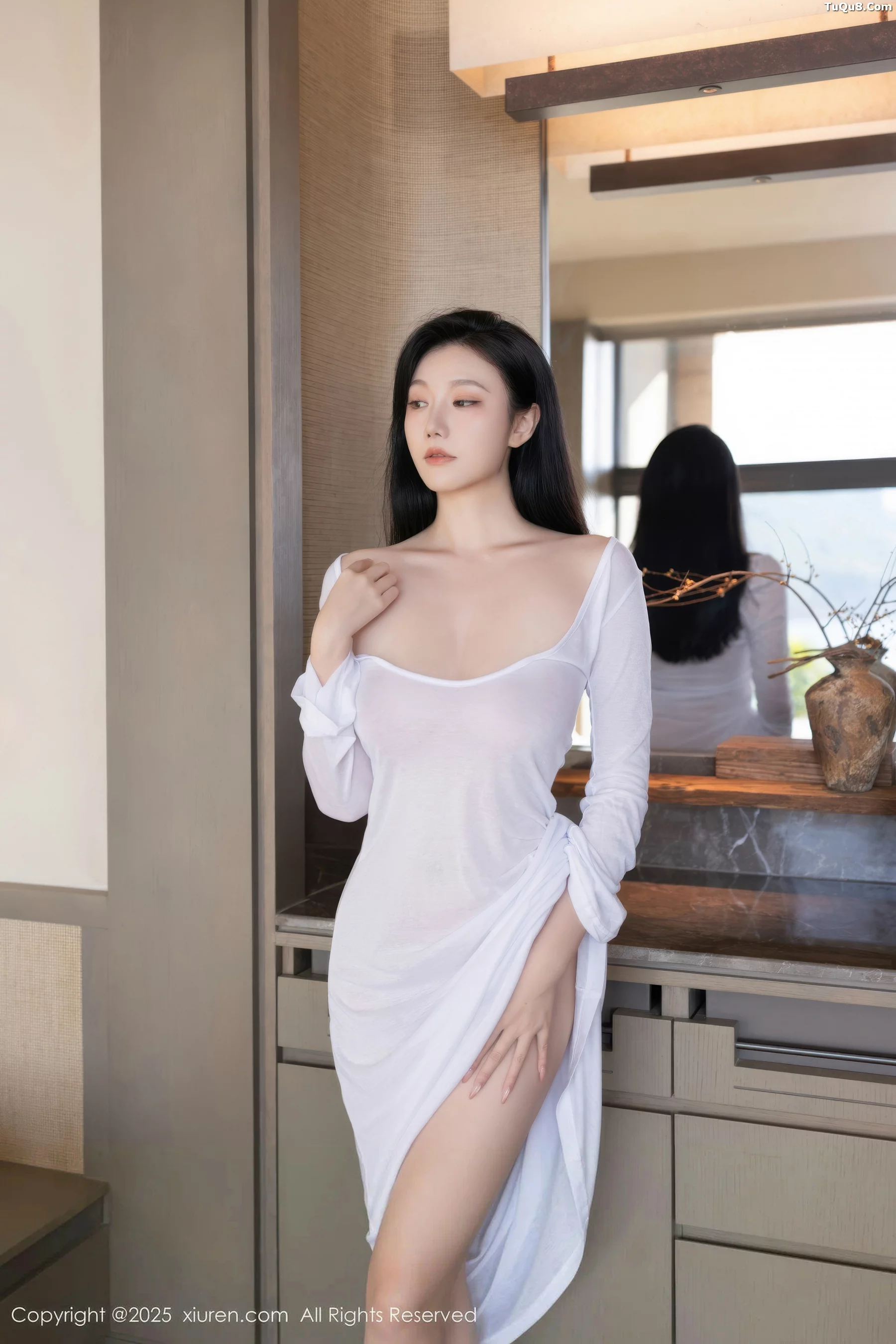 秀人集.com_[XiuRen秀人网]No.10747_模特安然anran性感白色连衣长裙配超薄肉色秀曼妙身姿诱惑写真80P