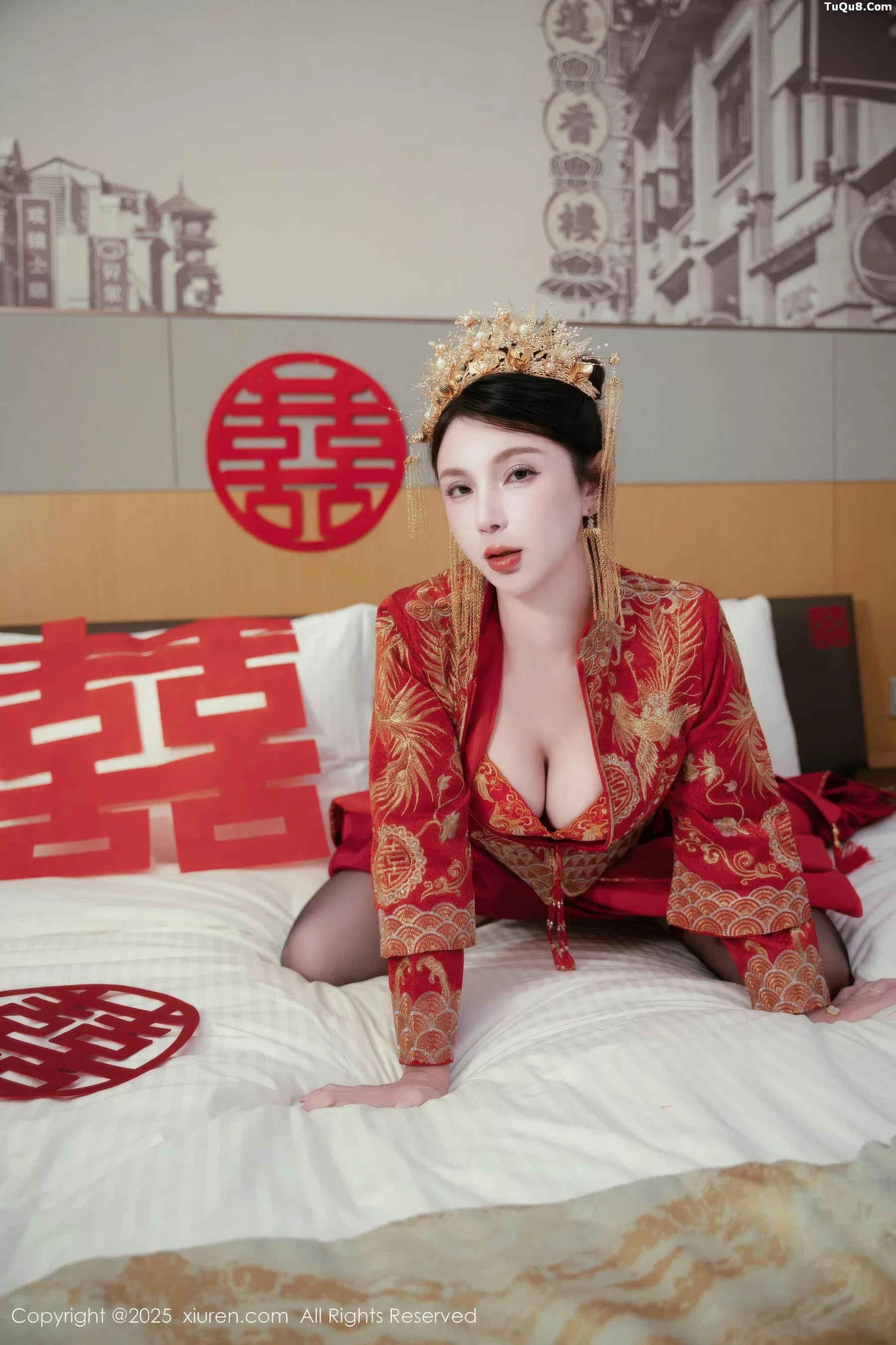 秀人集.com_[XiuRen秀人网]No.10865_模特小蛮妖Yummy性感红色新娘服配超薄黑丝秀完美身材诱惑写真66P