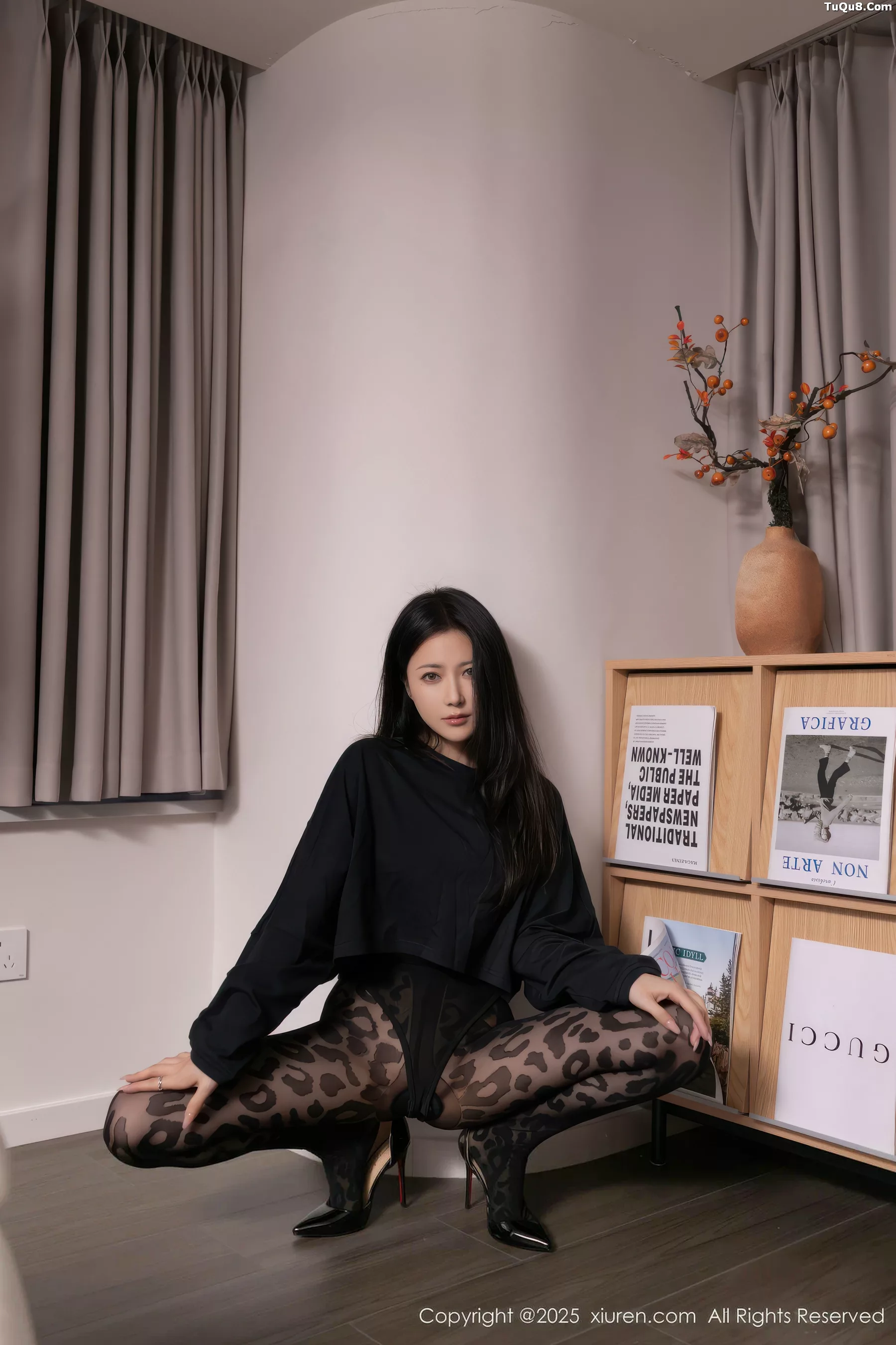 秀人集.com_[XiuRen秀人网]No.10938_模特鱼子酱Fish性感黑色内衣配豹纹黑丝秀曼妙身姿撩人诱惑写真75P