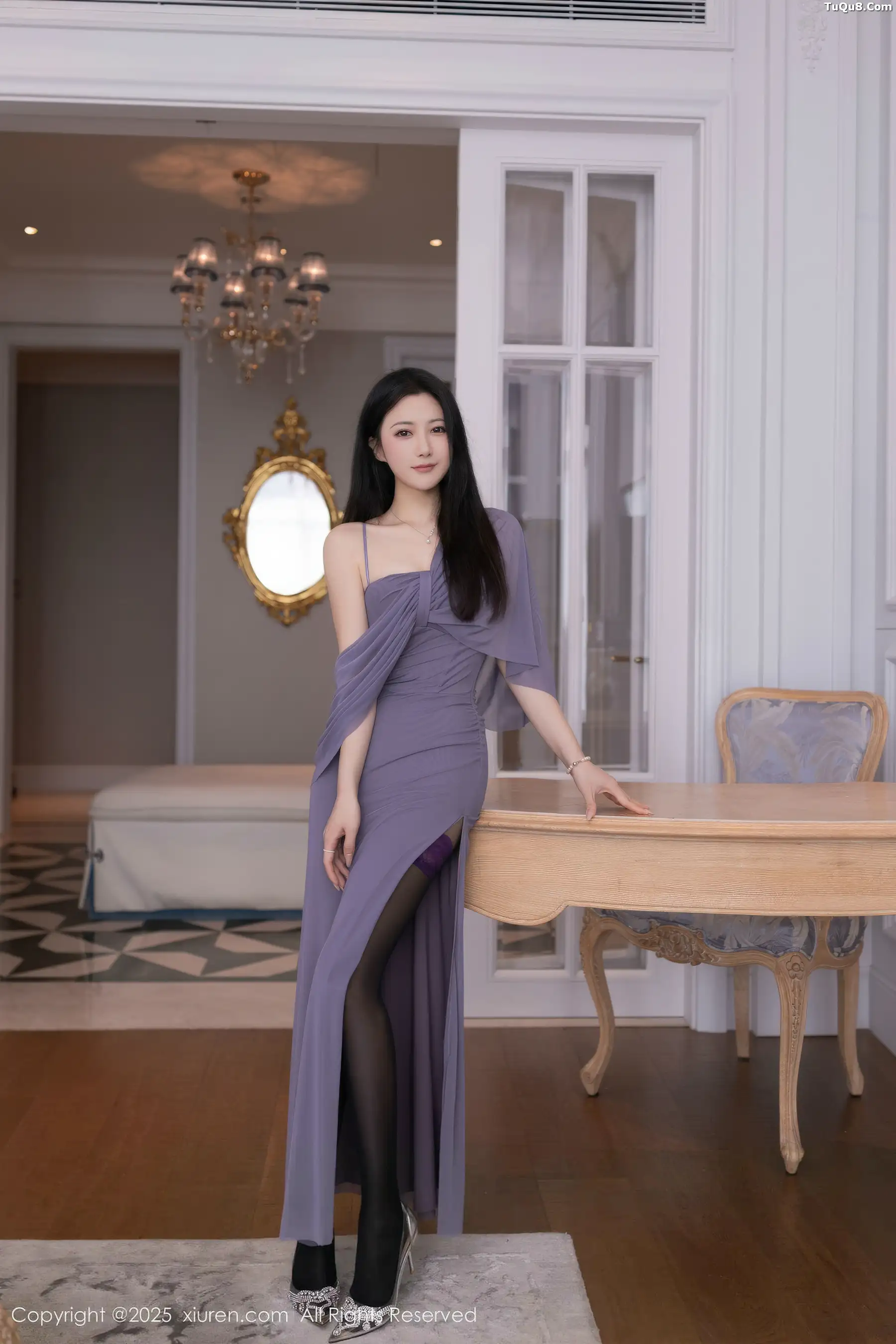秀人集.com_[XiuRen秀人网]No.10992_模特鱼子酱Fish性感紫色连衣裙配紫丝吊袜秀曼妙身姿诱惑写真76P