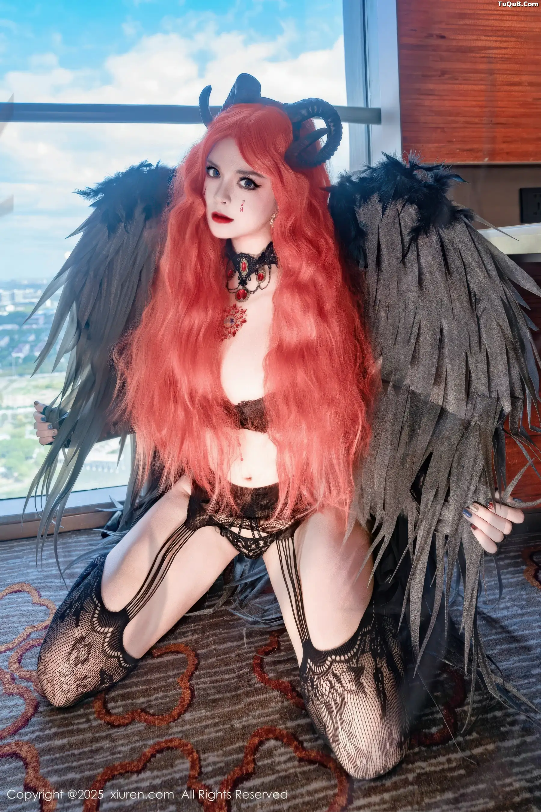 秀人集.com_[XiuRen秀人网]No.10994_模特伊丽莎有点白性感黑色蕾丝内衣配黑丝吊袜秀惹火身材诱惑写真66P