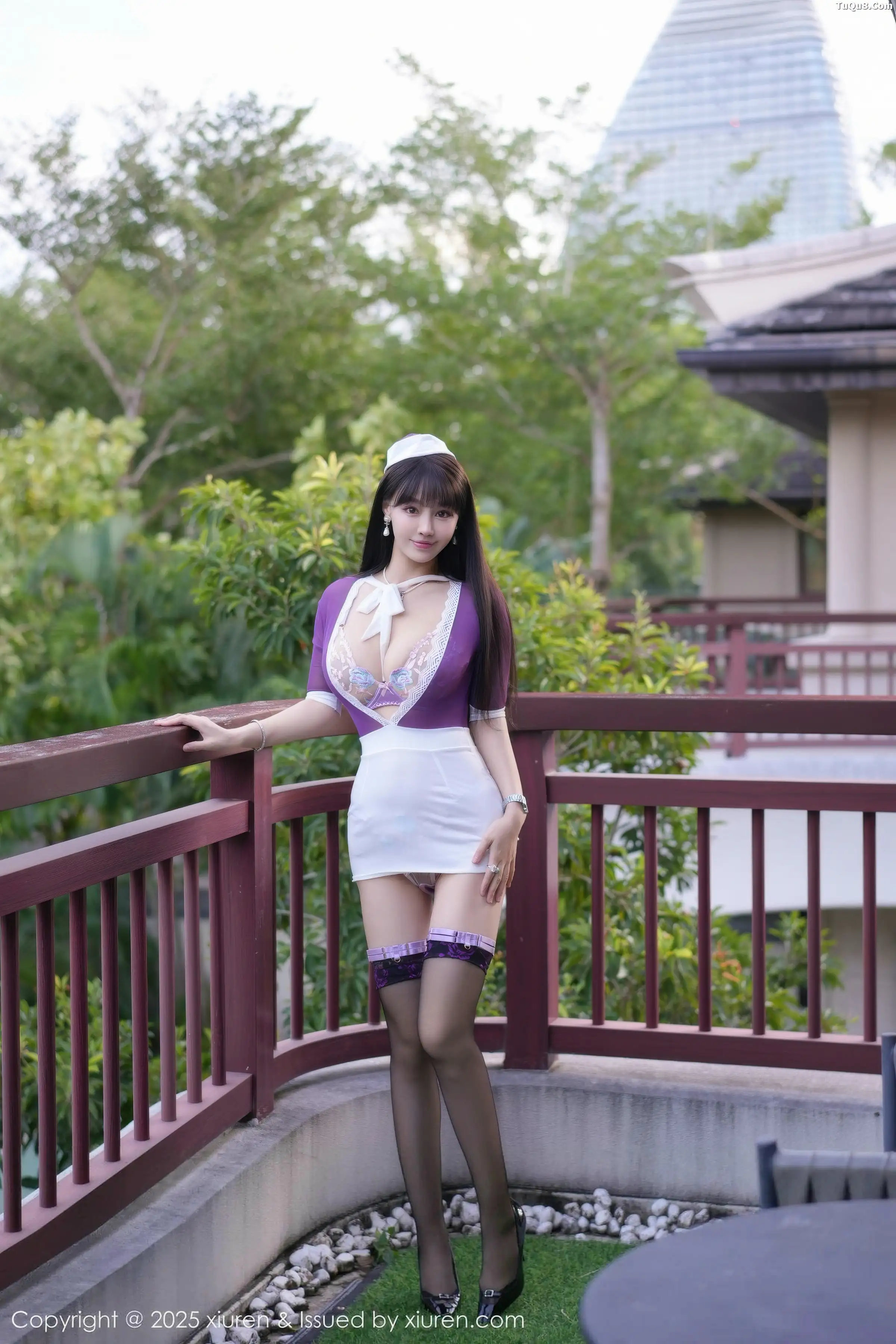 秀人集.com_[XiuRen秀人网]No.11069_女神心上可Flora性感紫色情趣服饰配黑色丝袜秀丰满身材诱惑写真80P