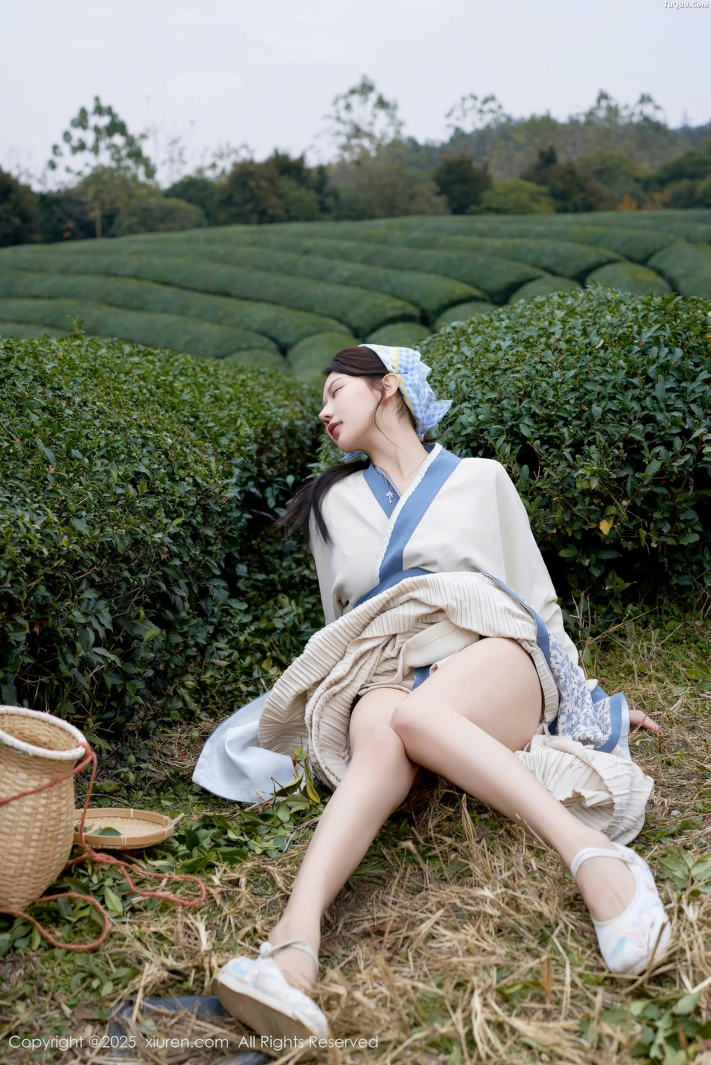 秀人集.com_[XiuRen秀人网]No.11098_模特尹甜甜户外采茶姑娘装扮性感长裙秀翘臀美腿迷人诱惑写真61P