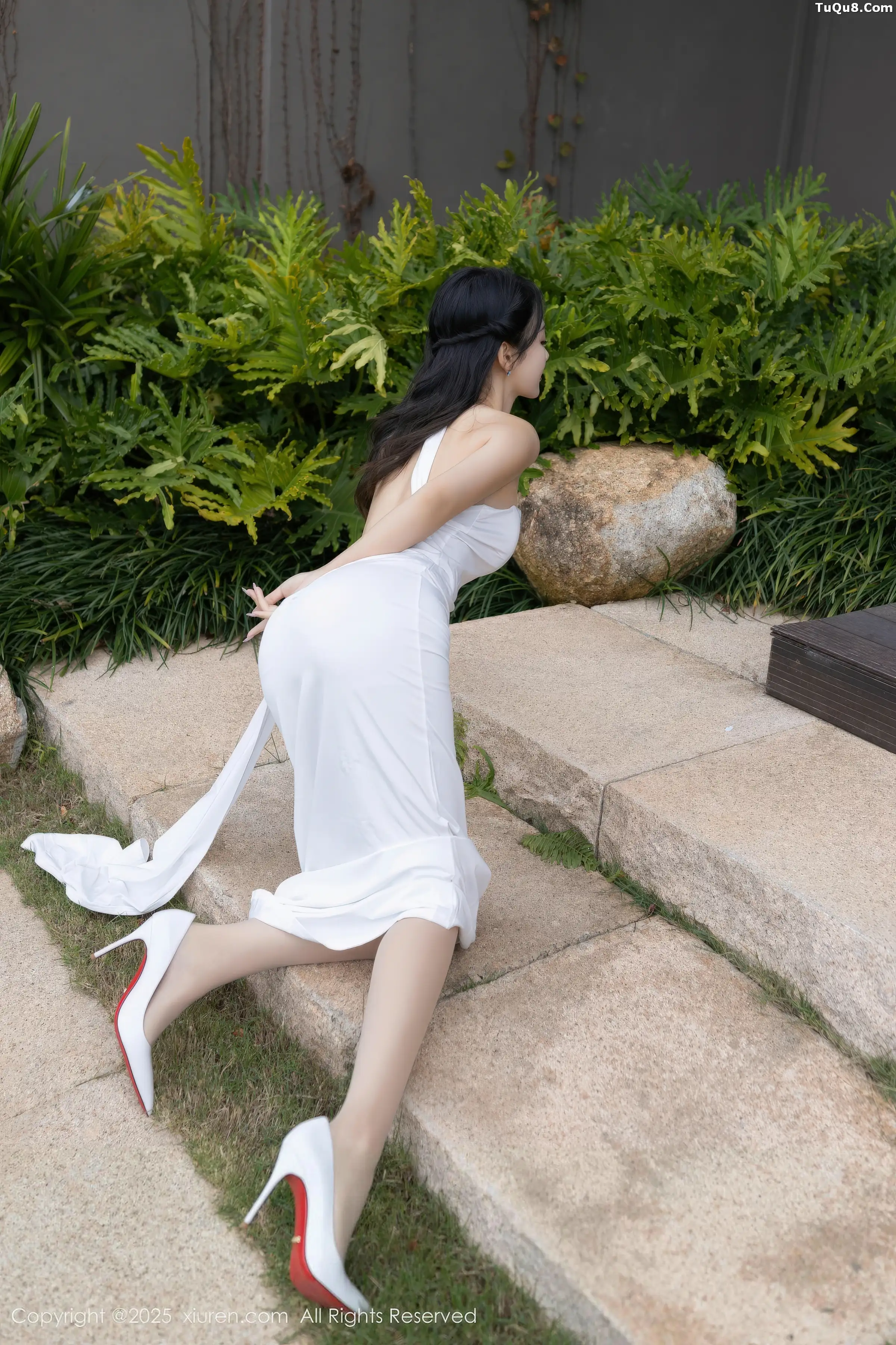 秀人集.com_[XiuRen秀人网]No.11109_模特唐安琪性感白色长裙配超薄无内肉丝秀曼妙身姿撩人诱惑写真77P