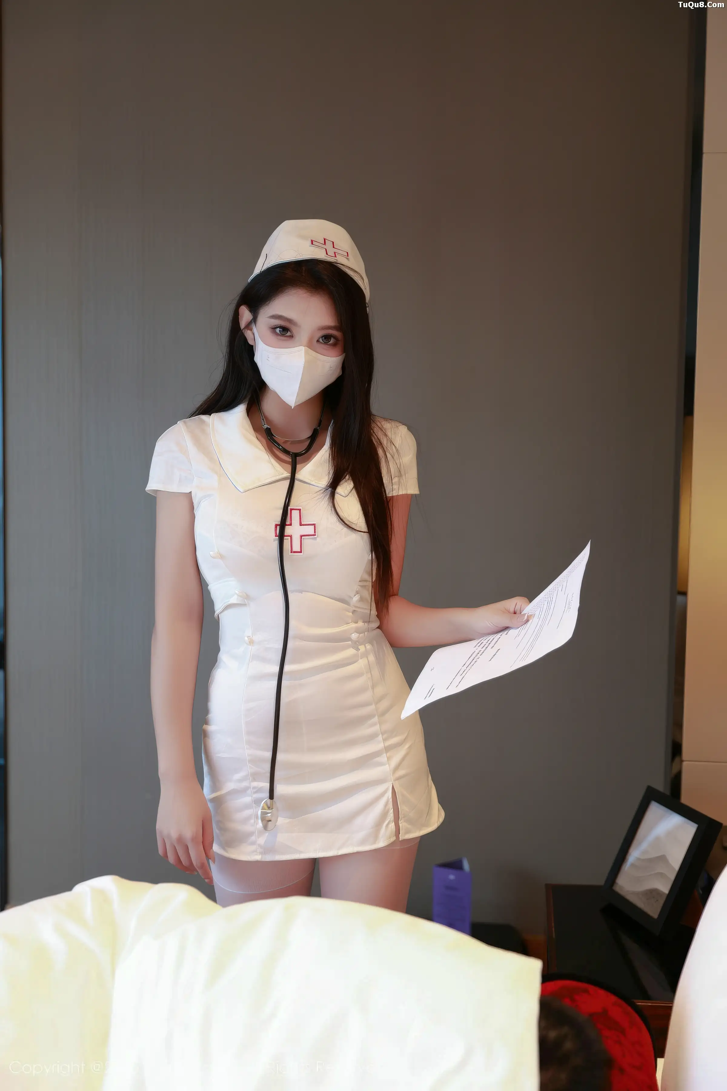 秀人集.com_[XiuRen秀人网]No.11134_模特冬安性感白色护士制服露白色内衣配白丝袜秀丰满身材诱惑写真87P