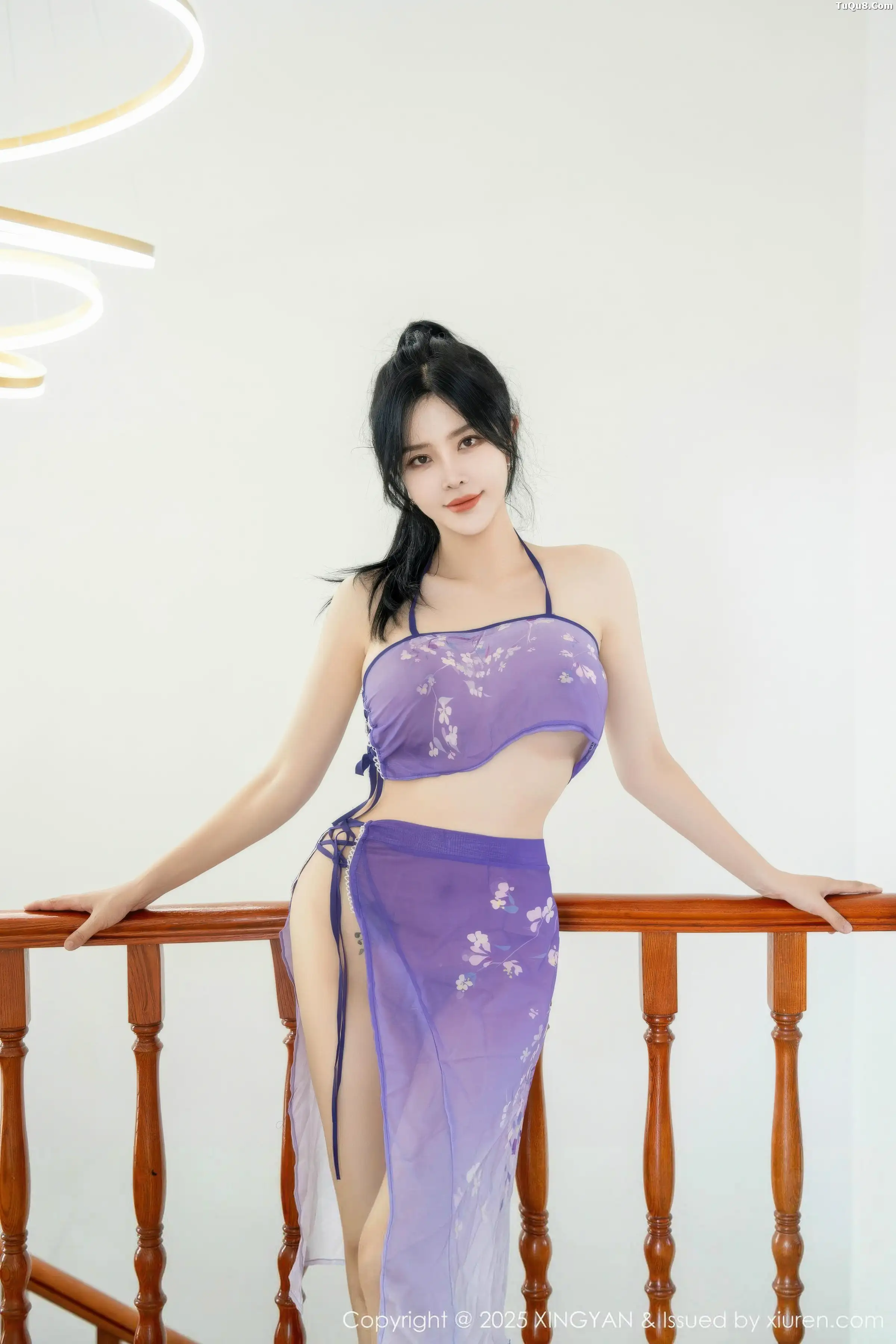 秀人集.com_[XINGYAN星颜社]VOL.450_女神刘钰儿宾馆场景情感紫色轻透服饰秀完美身材惹火诱惑写真60P