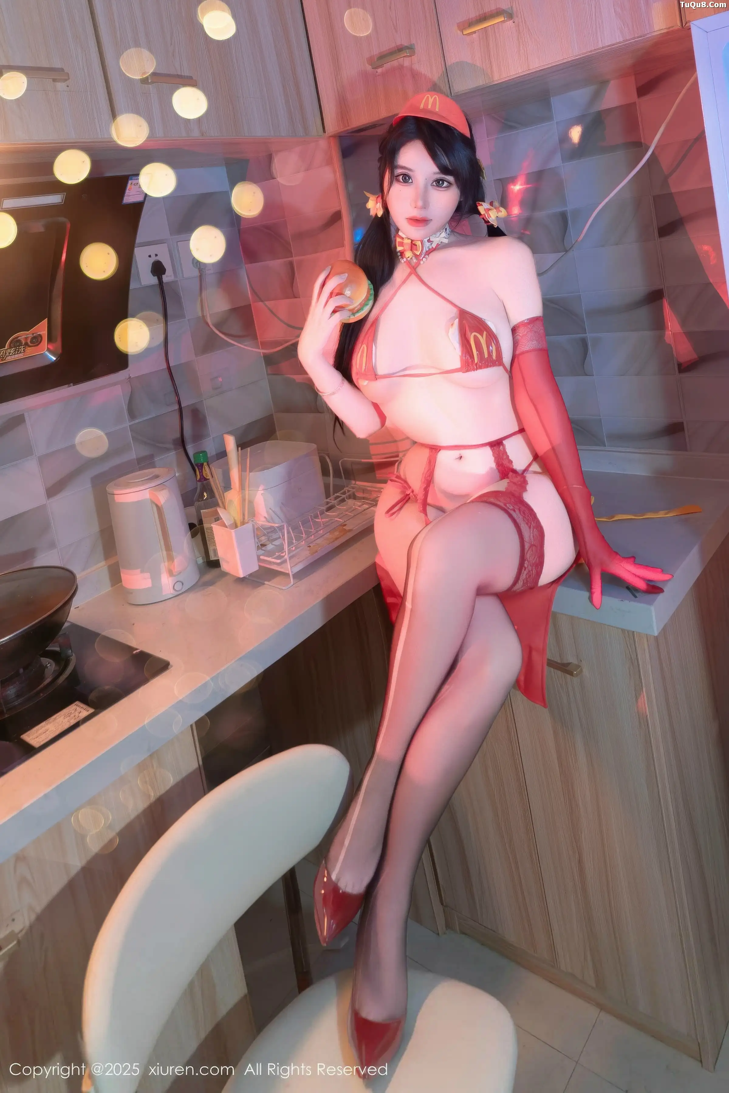 秀人集.com_[XiuRen秀人网]No.11154_模特汐汐爱吃草莓性感红色情趣内衣配红丝吊袜秀惹火身材诱惑写真78P