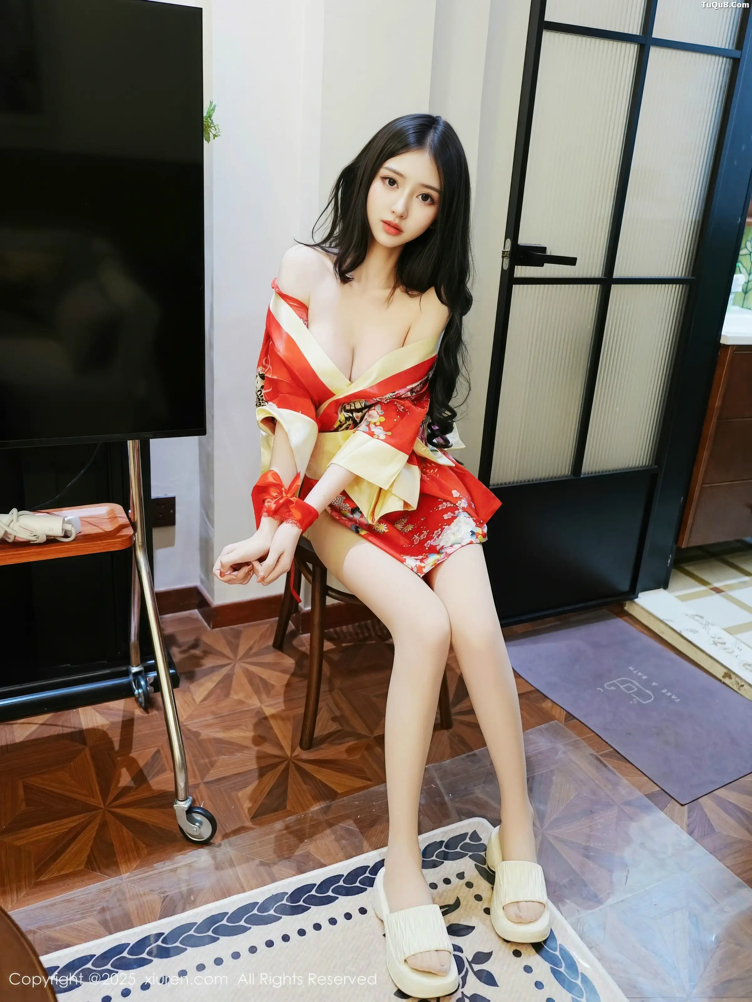 秀人集.com_[XiuRen秀人网]No.11155_模特白小蝶性感红色连衣短裙配超薄白丝秀完美曲线撩人诱惑写真59P