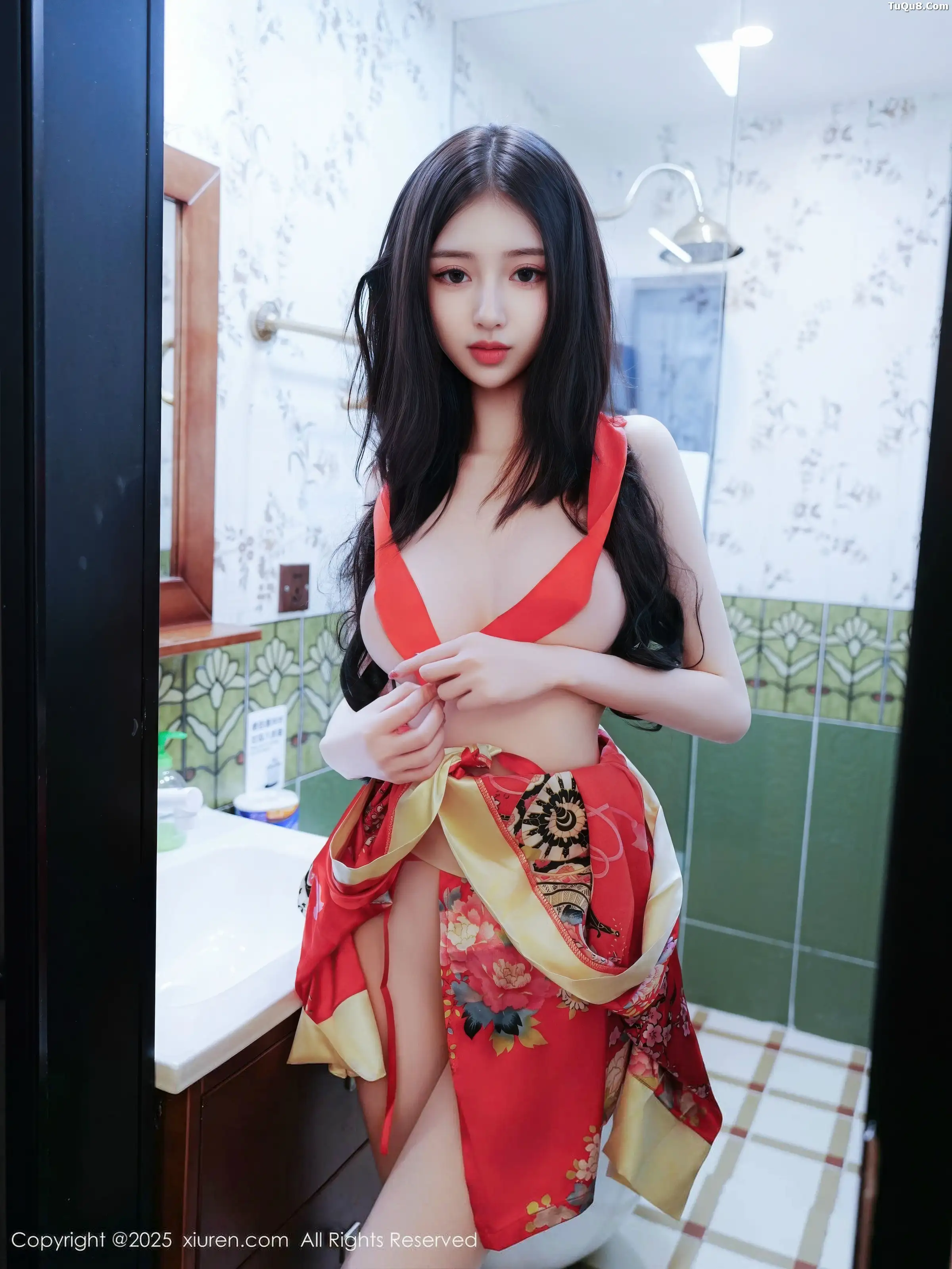 秀人集.com_[XiuRen秀人网]No.11155_模特白小蝶性感红色连衣短裙配超薄白丝秀完美曲线撩人诱惑写真59P